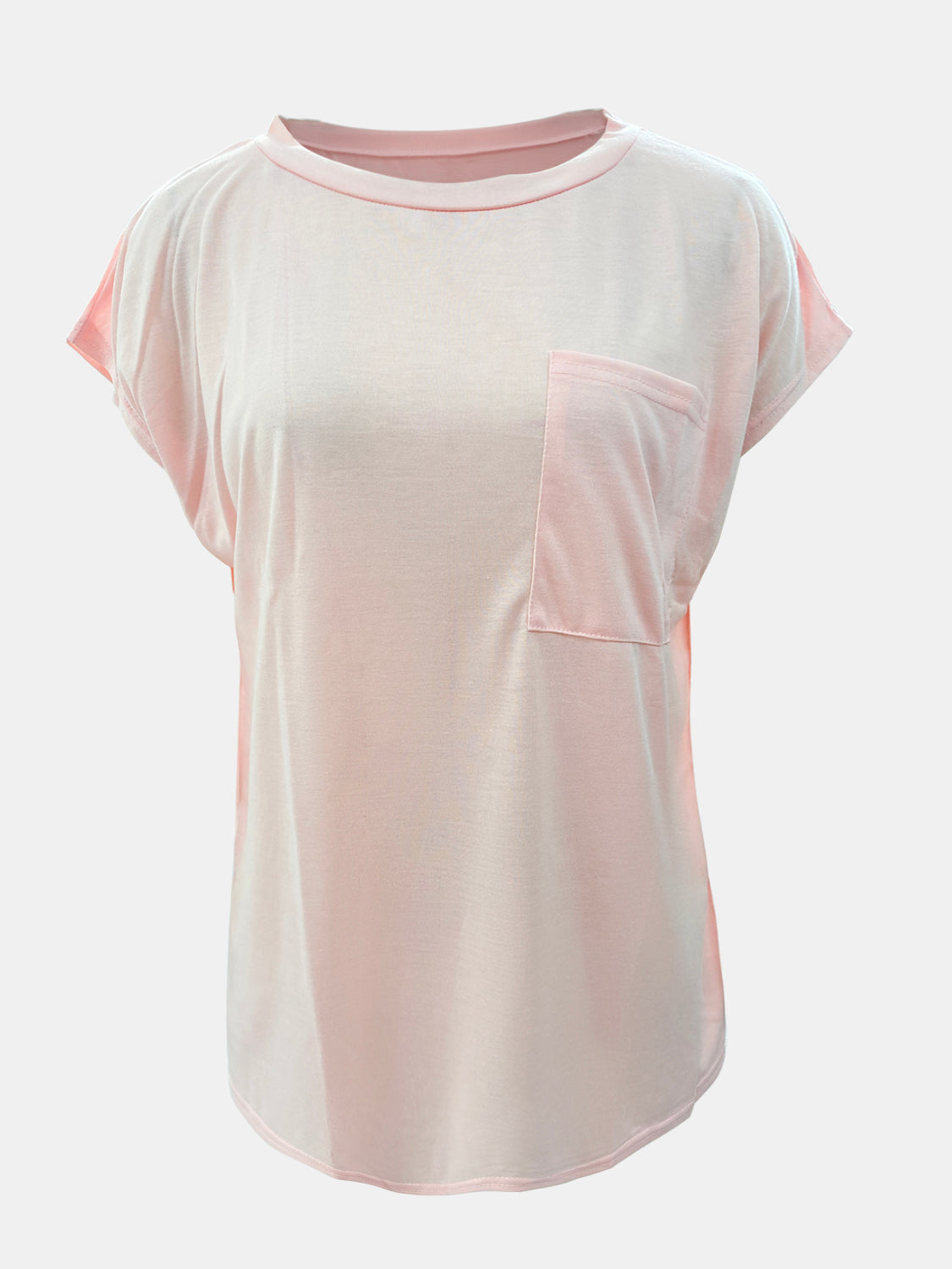 Full Size Round Neck Cap Sleeve T-Shirt - In Style Chics Boutique LLC