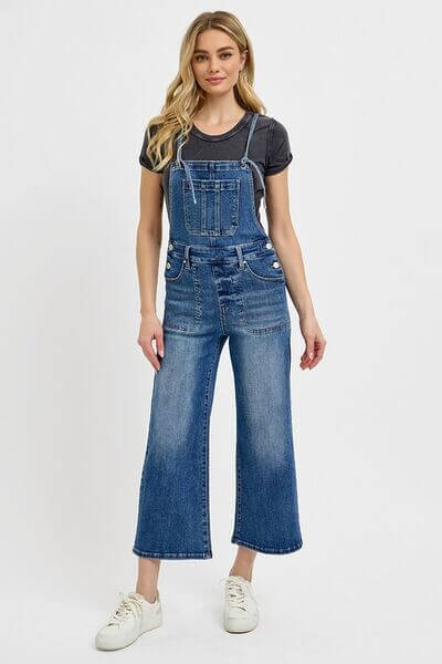 Women's & Juniors Denim Overalls with Pockets - In Style Chics Boutique 