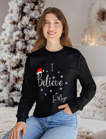 Crewneck "I Believe in Magic" Christmas Sweatshirt
