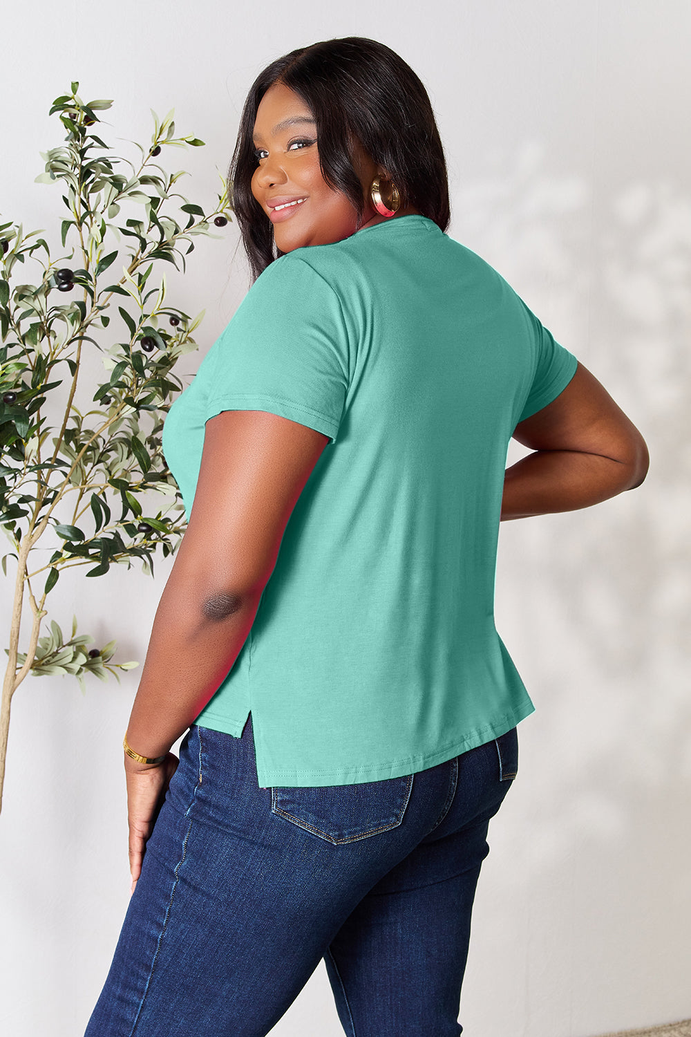 Basic Bae Full Size Round Neck Short Sleeve T-Shirt - More Colors! - In Style Chics Boutique LLC