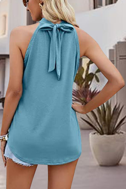 Tied Cutout Grecian Neck Tank - More Colors! - In Style Chics Boutique LLC