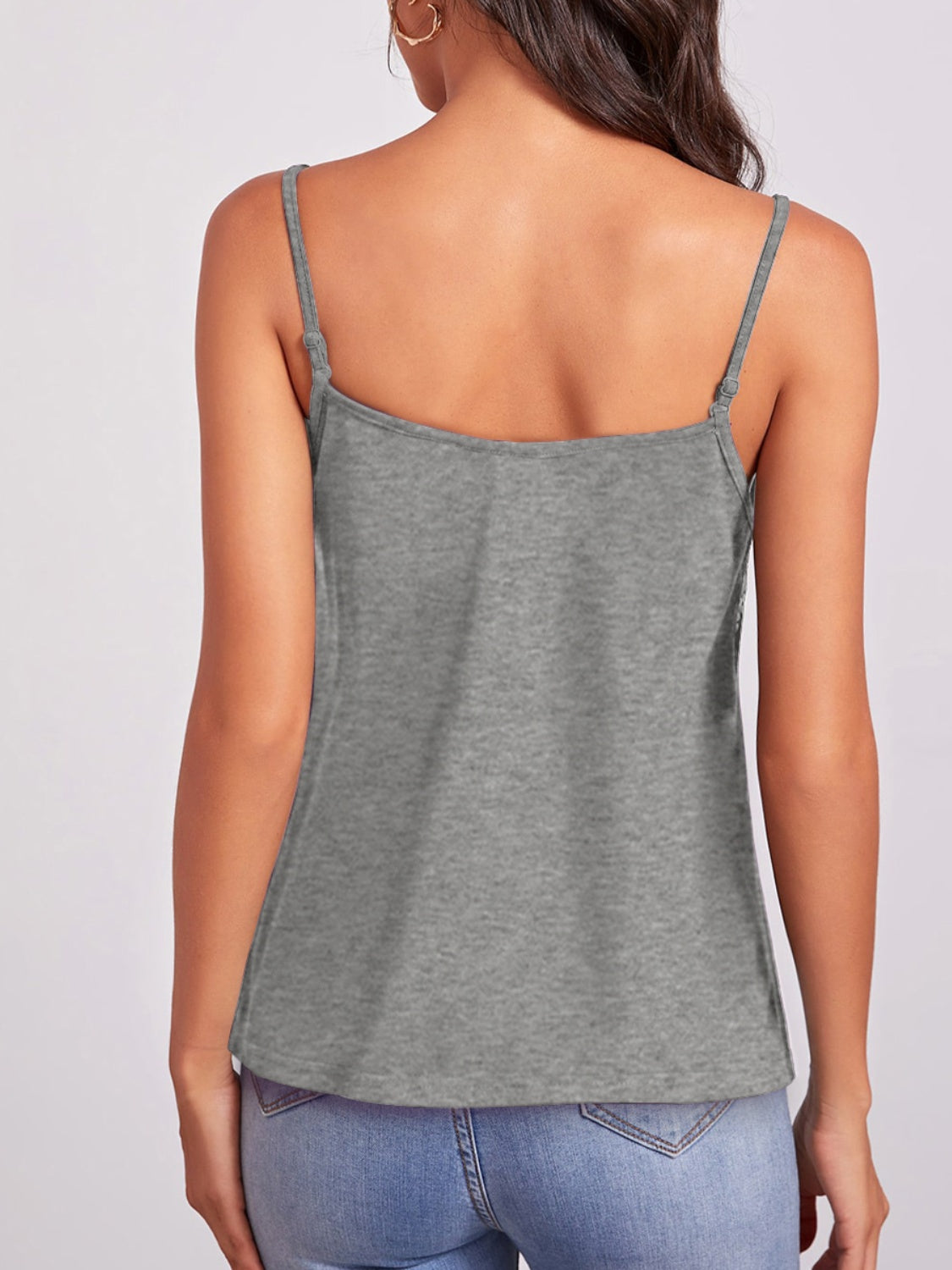 Geometric V-Neck Spaghetti Strap Cami - In Style Chics Boutique LLC