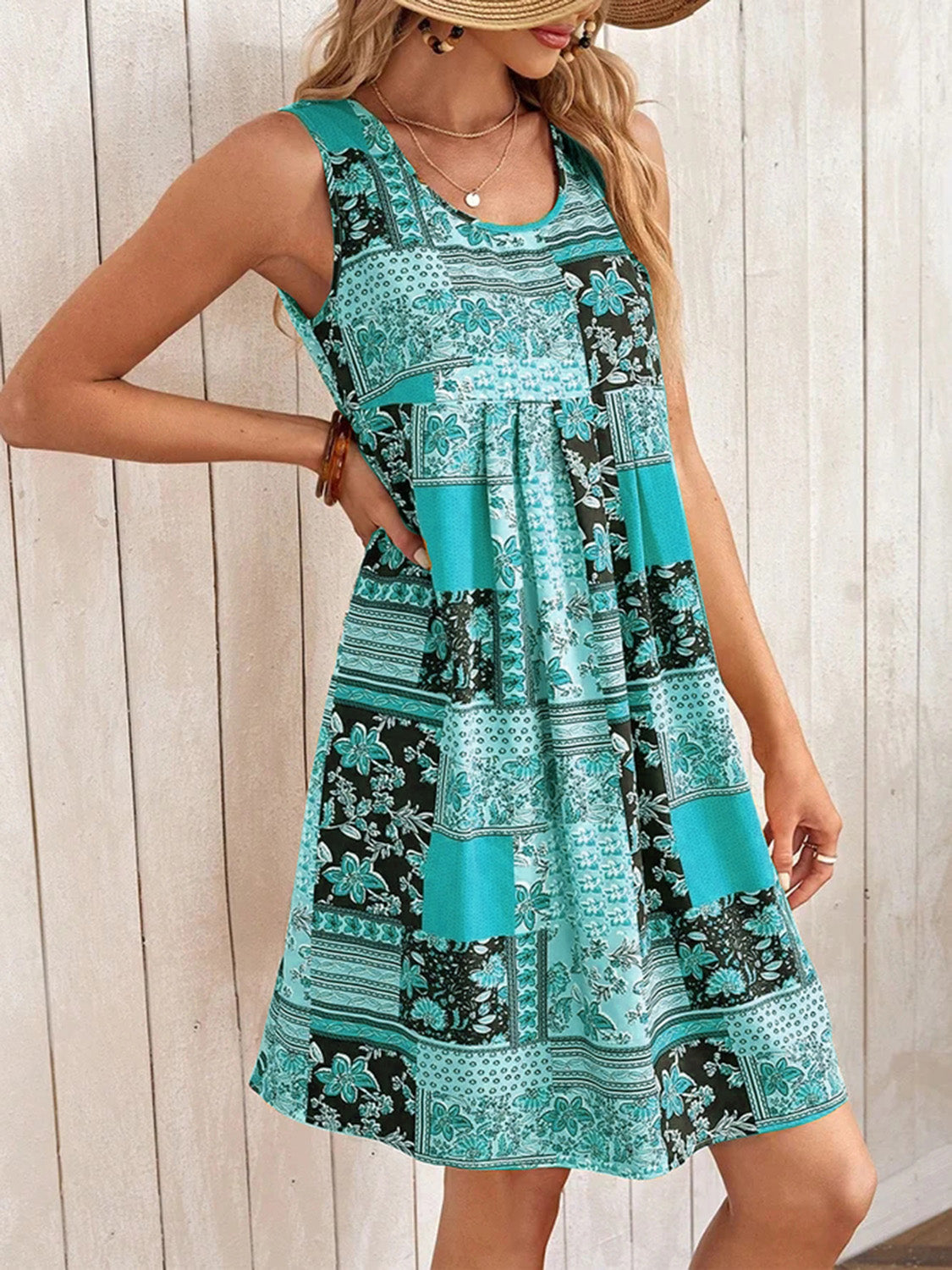 Printed Sleeveless Mini Dress - More Colors! - In Style Chics Boutique LLC