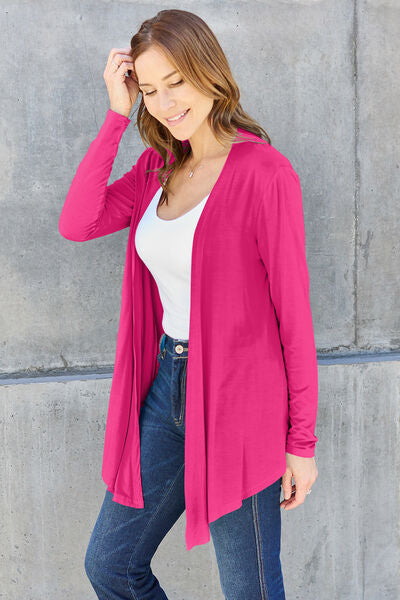 Basic Bae Full Size Open Front Long Sleeve Cardigan - More Colors! - In Style Chics Boutique LLC