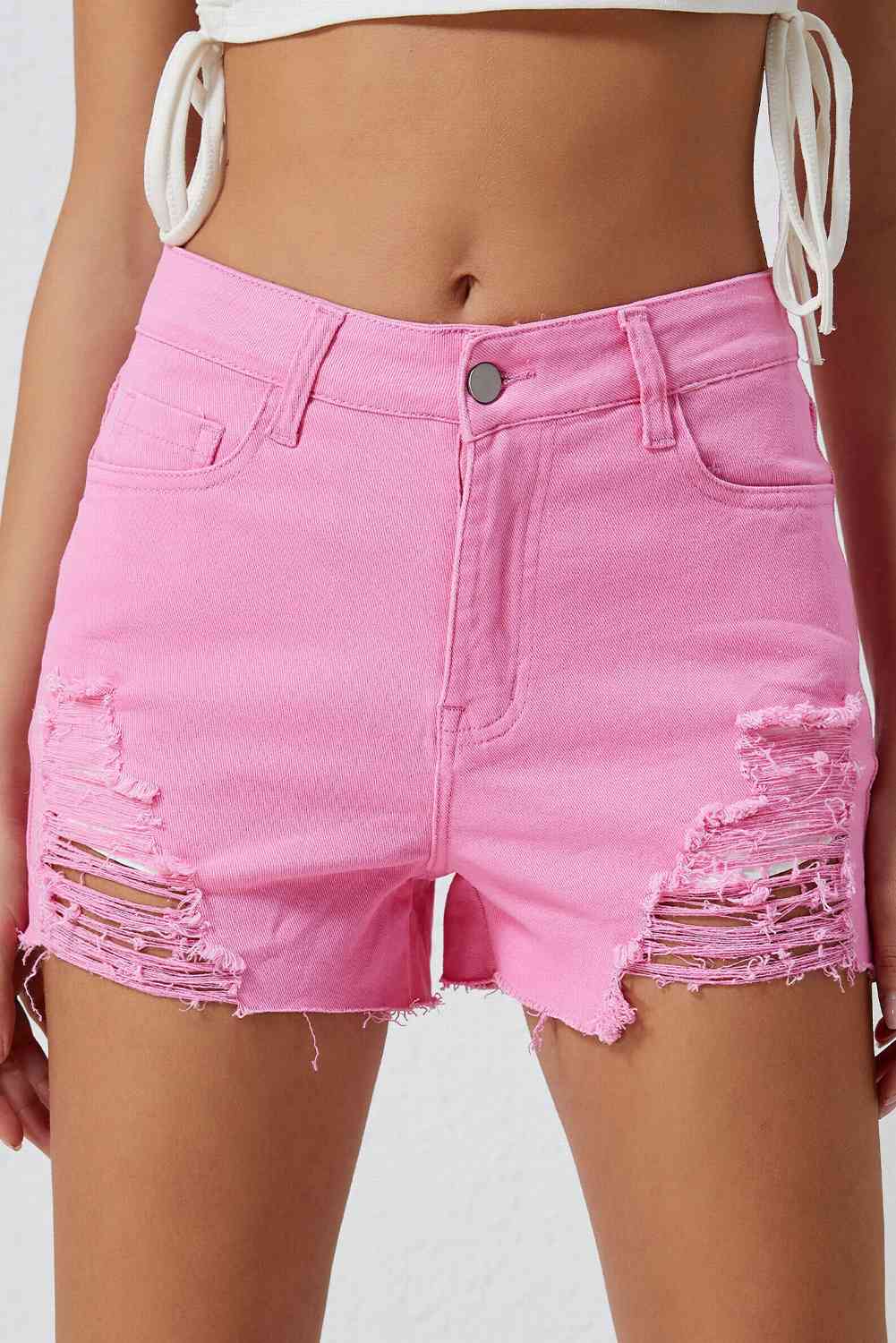 Distressed Denim Shorts - In Style Chics Boutique LLC