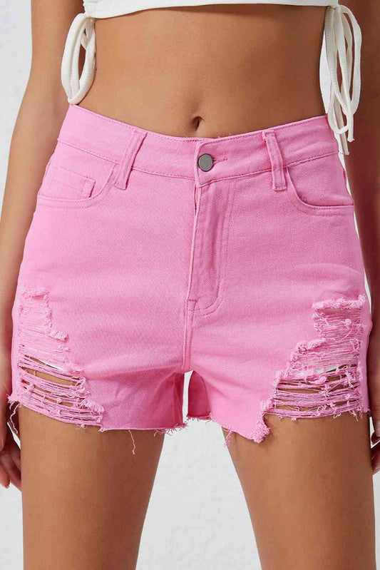 Distressed Denim Shorts - In Style Chics Boutique LLC