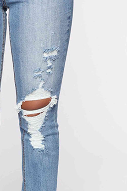 Distressed Slit Jeans - In Style Chics Boutique LLC