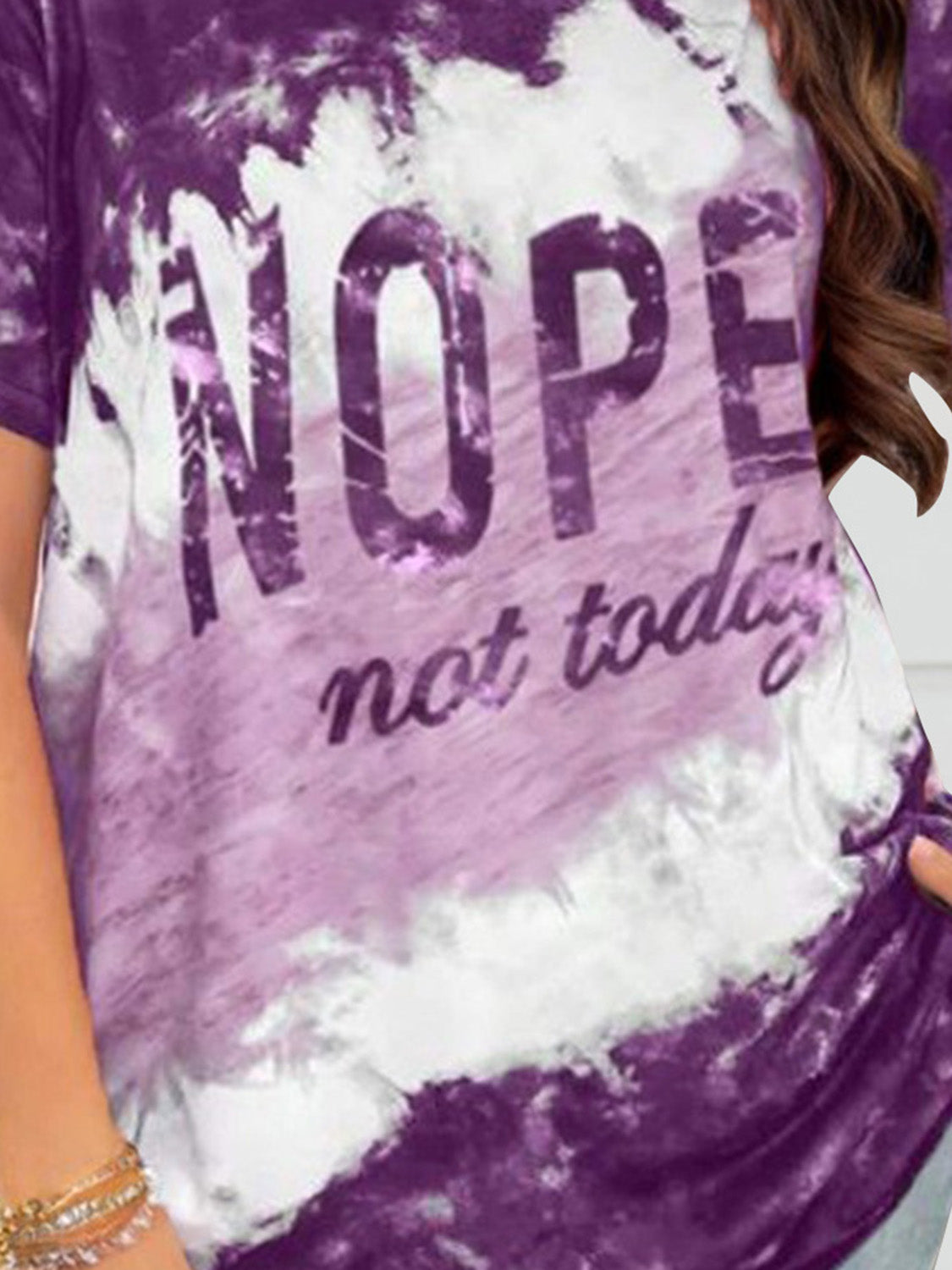 NOPE NOT TODAY Round Neck Short Sleeve T-Shirt - More Colors! - In Style Chics Boutique LLC