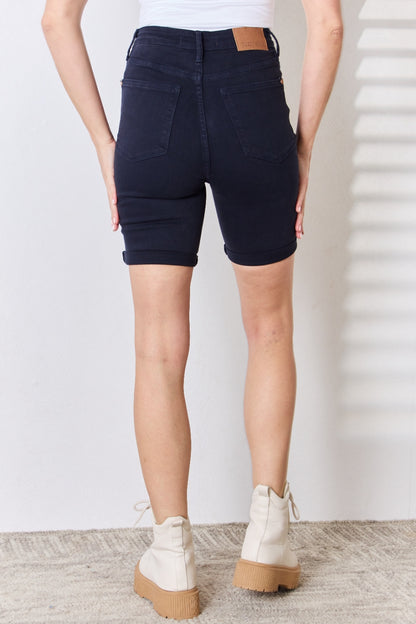 Judy Blue Full Size High Waist Tummy Control Bermuda Shorts - In Style Chics Boutique LLC