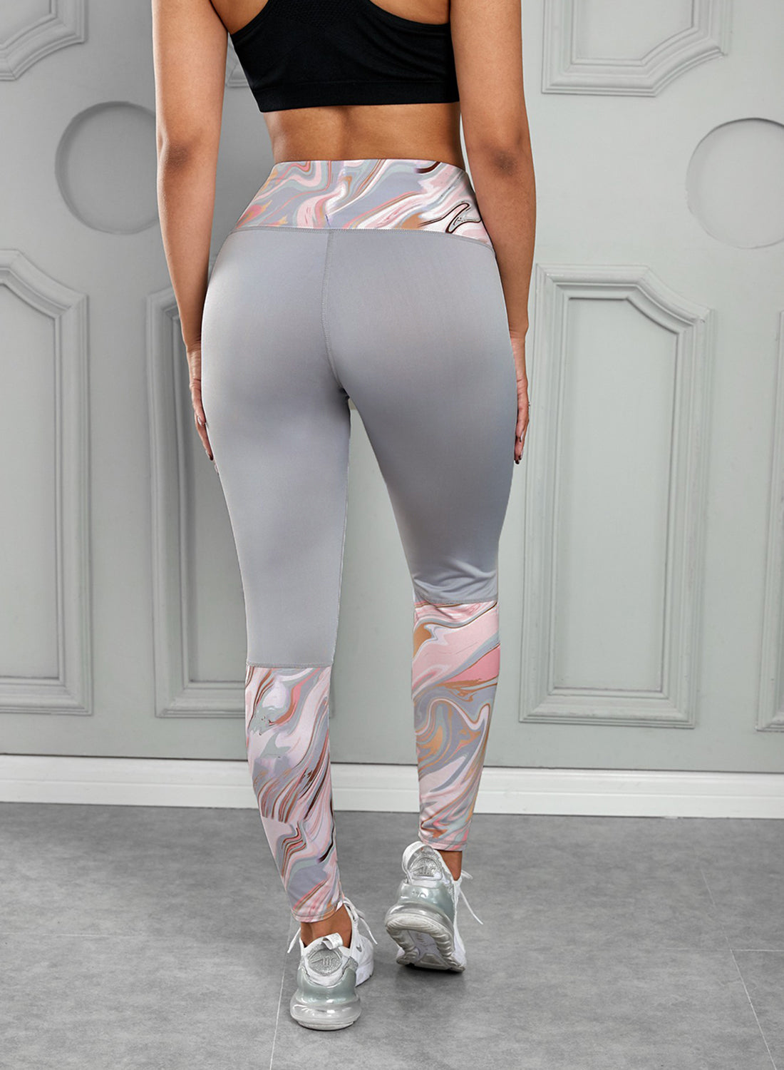 Printed Wide Waistband Active Leggings - Also in Gray! - In Style Chics Boutique LLC