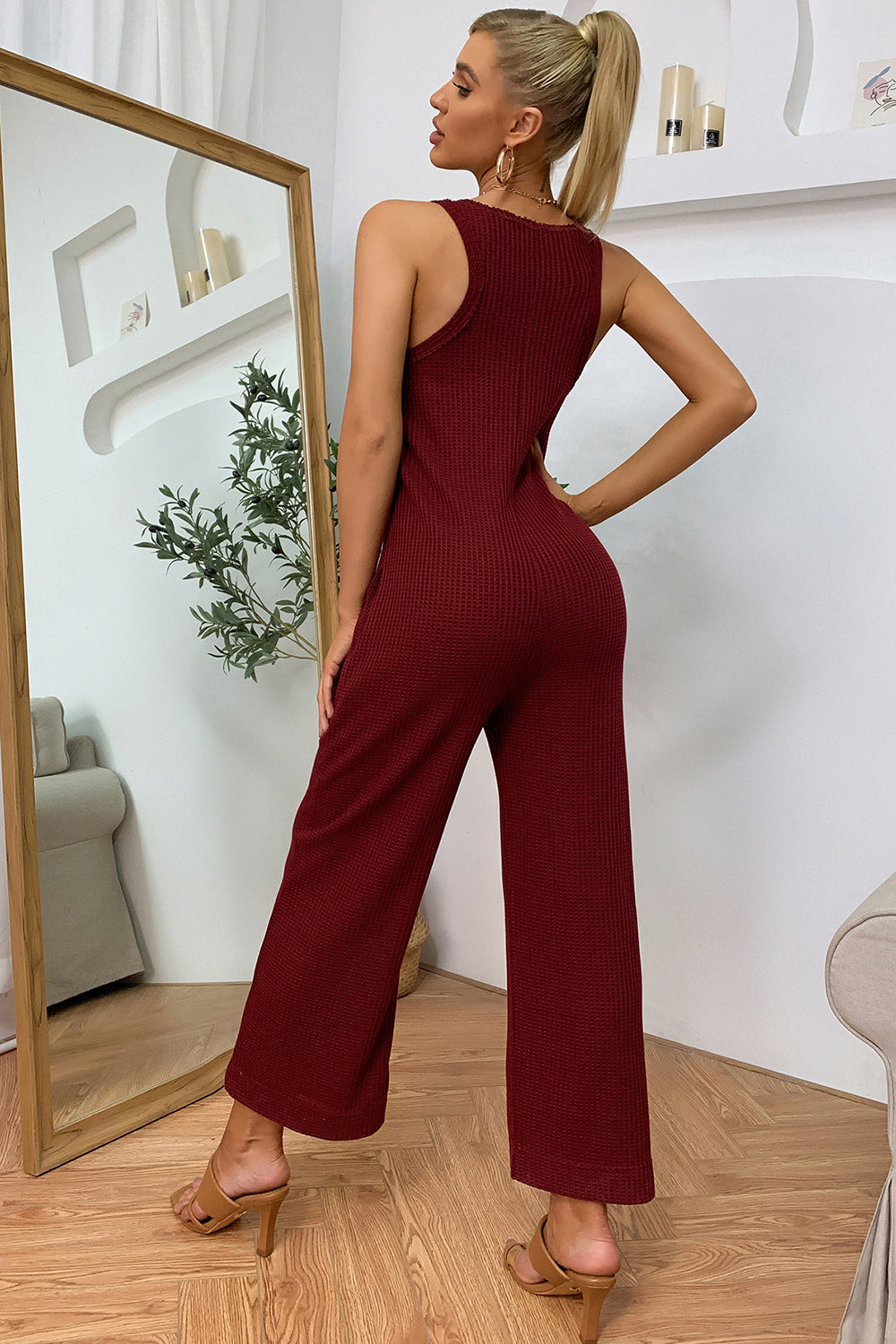 Sleeveless Straight Leg Jumpsuit More Color Options - In Style Chics Boutique LLC