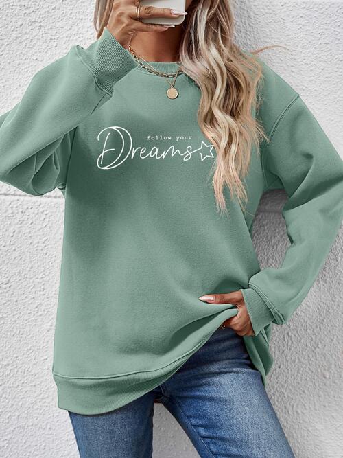 FOLLOW YOUR DREAMS Graphic Sweatshirt - In Style Chics Boutique LLC