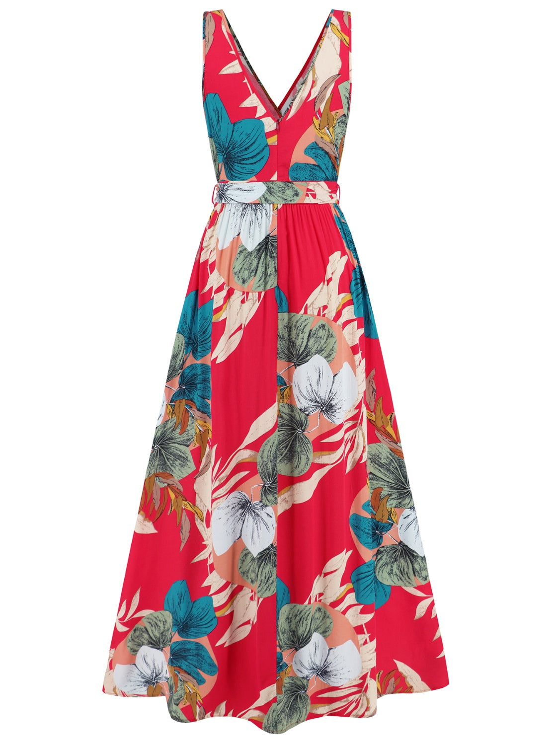 Slit Tied Printed Surplice Dress More Colors! - In Style Chics Boutique LLC