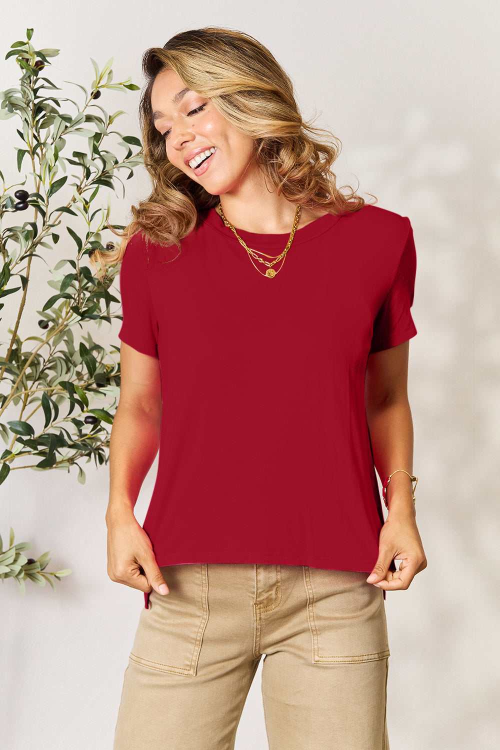 Basic Bae Full Size Round Neck Short Sleeve T-Shirt - More Colors! - In Style Chics Boutique LLC