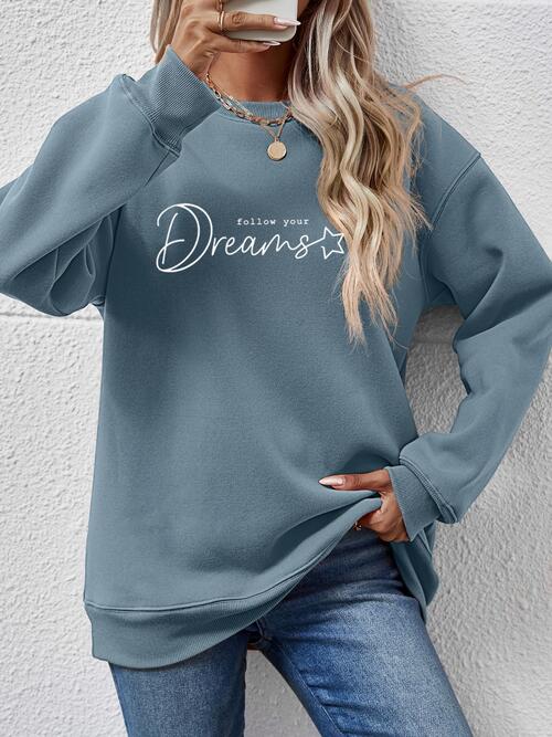 FOLLOW YOUR DREAMS Graphic Sweatshirt - In Style Chics Boutique LLC