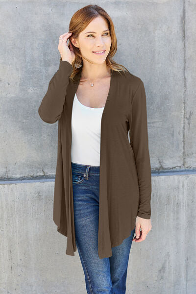 Basic Bae Full Size Open Front Long Sleeve Cardigan - More Colors! - In Style Chics Boutique LLC