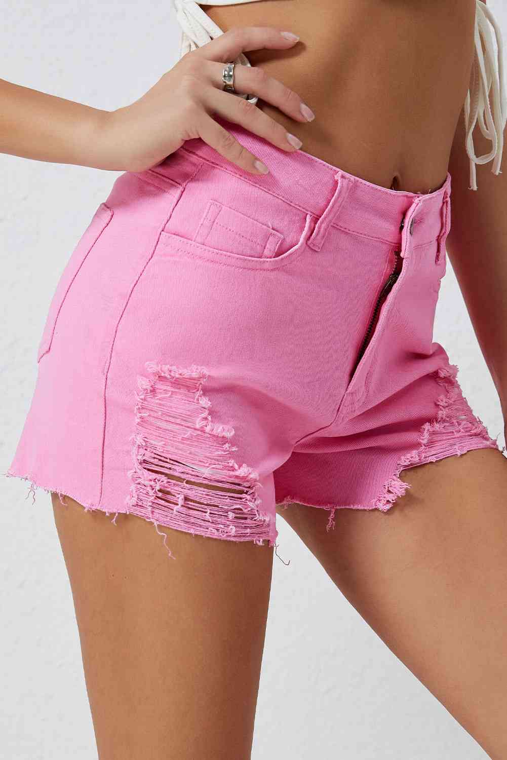 Distressed Denim Shorts - In Style Chics Boutique LLC