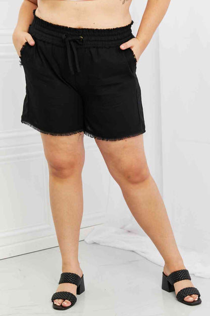 Zenana Seaside Full Size Linen Shorts - In Style Chics Boutique LLC