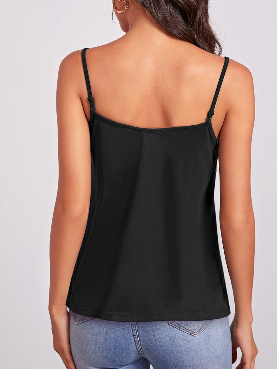 Geometric V-Neck Spaghetti Strap Cami - In Style Chics Boutique LLC