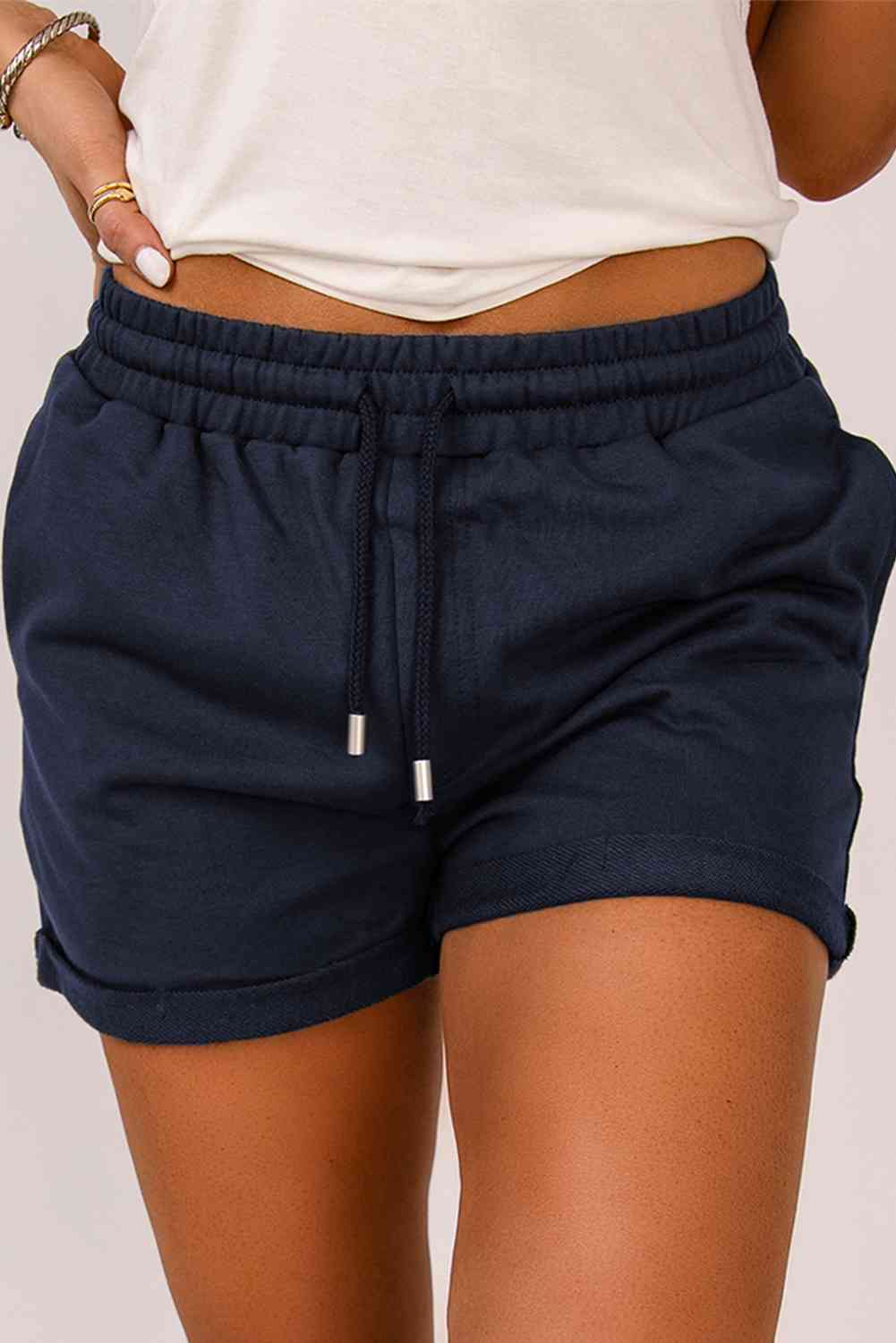 Drawstring Waist Cuffed Shorts More Colors! - In Style Chics Boutique LLC