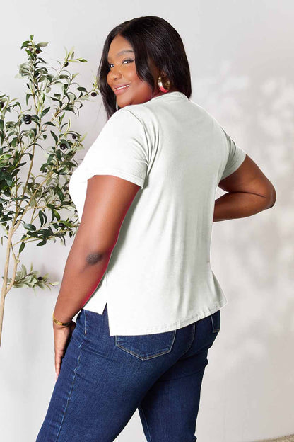 Basic Bae Full Size Round Neck Short Sleeve T-Shirt - More Colors! - In Style Chics Boutique LLC