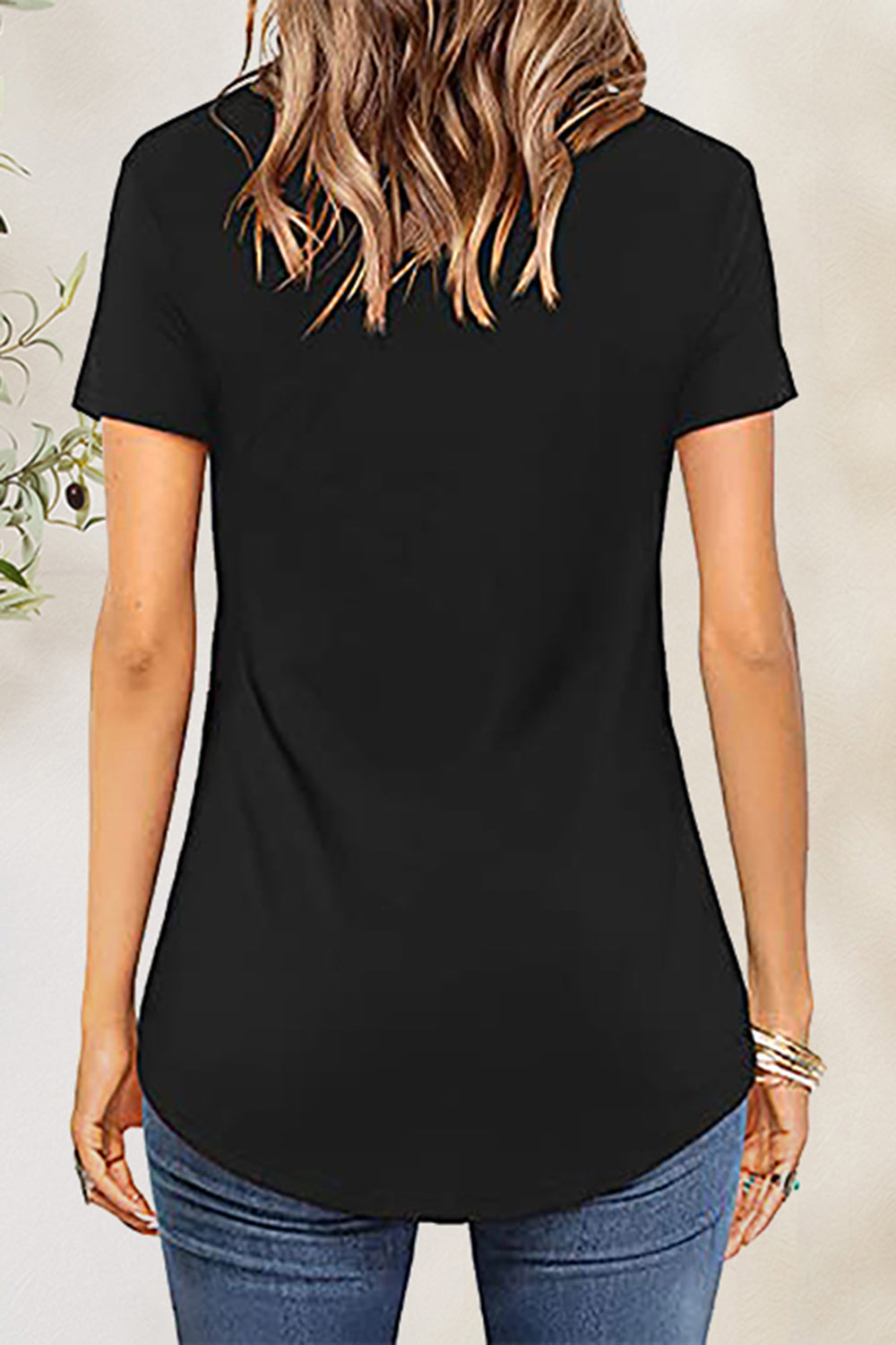 Crisscross Short Sleeve T-Shirt More Colors! - In Style Chics Boutique LLC