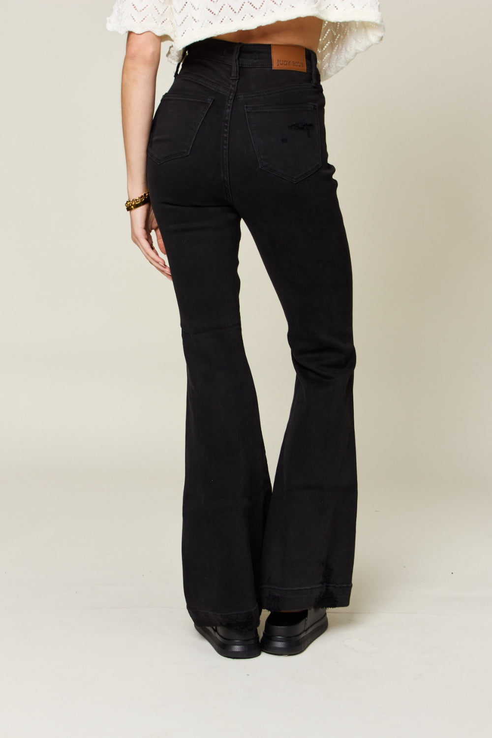 Judy Blue Full Size High Waist Distressed Flare Jeans - In Style Chics Boutique LLC