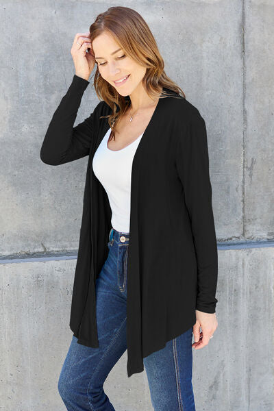 Basic Bae Full Size Open Front Long Sleeve Cardigan - More Colors! - In Style Chics Boutique LLC