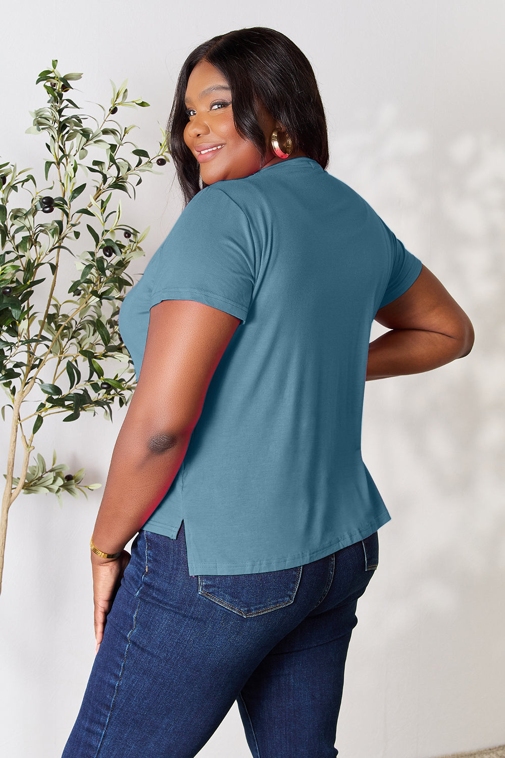 Basic Bae Full Size Round Neck Short Sleeve T-Shirt - More Colors! - In Style Chics Boutique LLC