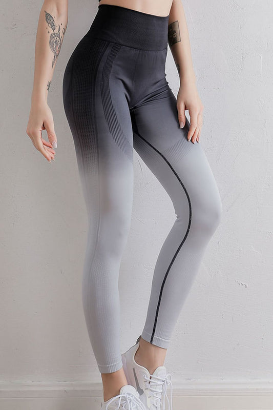 Gradient High Waist Sports Leggings - In Style Chics Boutique LLC