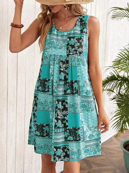 Printed Sleeveless Mini Dress - More Colors! - In Style Chics Boutique LLC