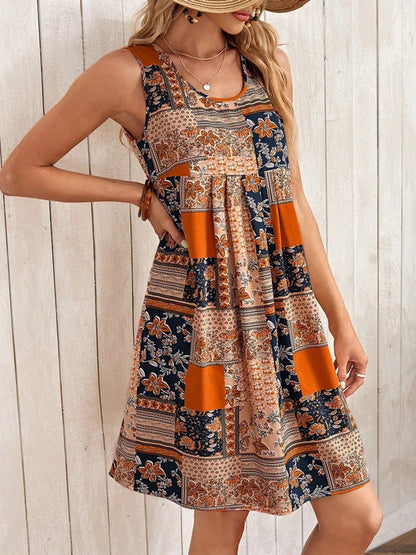 Printed Sleeveless Mini Dress - More Colors! - In Style Chics Boutique LLC