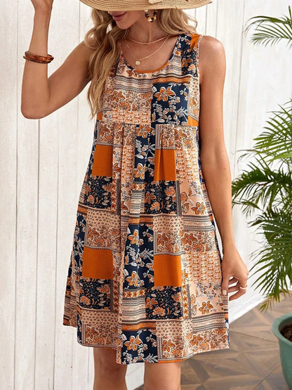 Printed Sleeveless Mini Dress - More Colors! - In Style Chics Boutique LLC