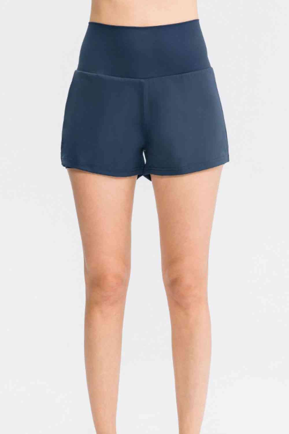 Wide Waistband Sports Shorts with Pockets - More Colors! - In Style Chics Boutique LLC