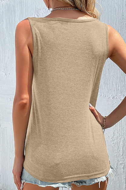 Scoop Neck Wide Strap Tank - More Color Options! - In Style Chics Boutique LLC