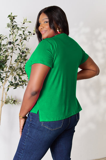 Basic Bae Full Size Round Neck Short Sleeve T-Shirt - More Colors! - In Style Chics Boutique LLC