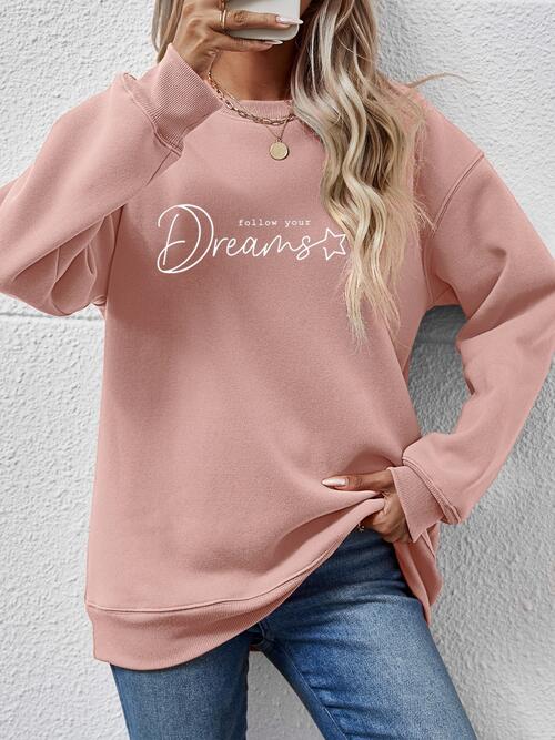 FOLLOW YOUR DREAMS Graphic Sweatshirt - In Style Chics Boutique LLC