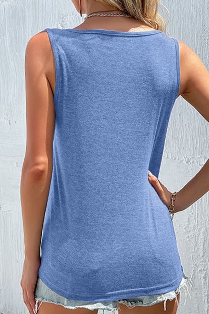 Scoop Neck Wide Strap Tank - More Color Options! - In Style Chics Boutique LLC