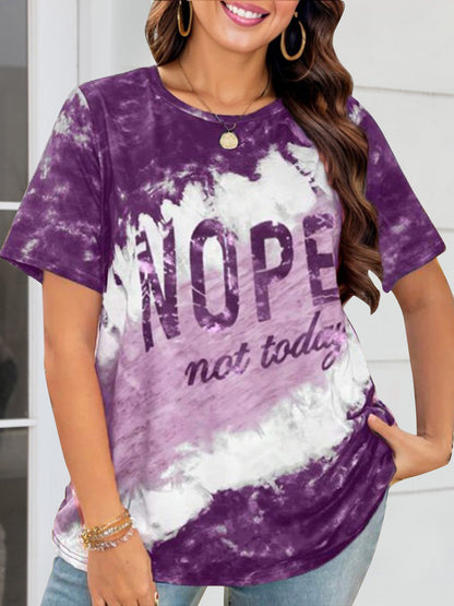 NOPE NOT TODAY Round Neck Short Sleeve T-Shirt - More Colors! - In Style Chics Boutique LLC