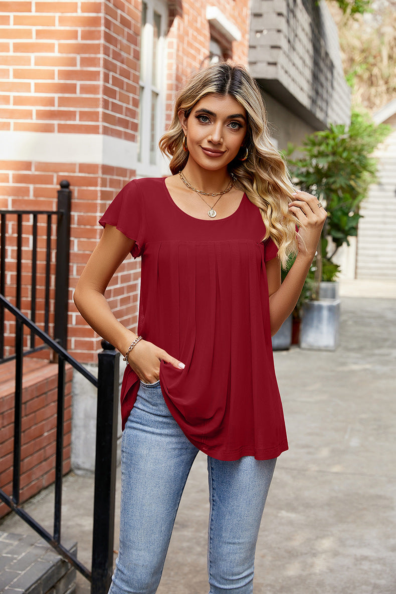 Round Neck Short Sleeve Tee - More Colors! - In Style Chics Boutique LLC