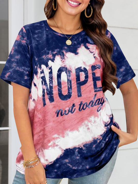 NOPE NOT TODAY Round Neck Short Sleeve T-Shirt - More Colors! - In Style Chics Boutique LLC