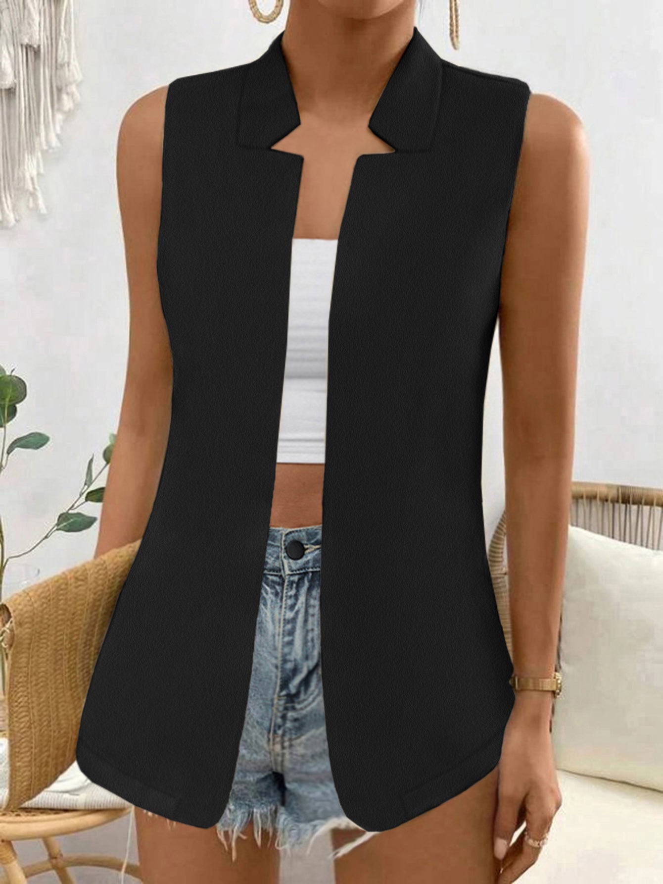 Open Front Longline Vest - In Style Chics Boutique LLC