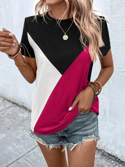 Color Block T-Shirt - More Colors! - In Style Chics Boutique LLC