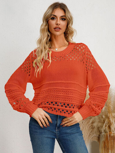 Cutout Round Neck Knit Top - More Colors! - In Style Chics Boutique LLC