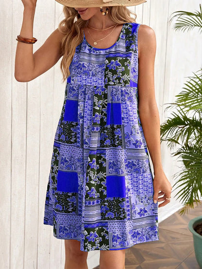 Printed Sleeveless Mini Dress - More Colors! - In Style Chics Boutique LLC