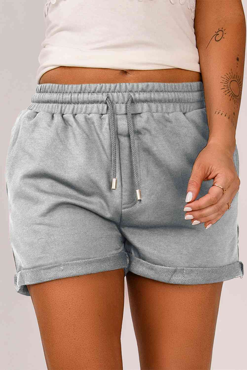 Drawstring Waist Cuffed Shorts More Colors! - In Style Chics Boutique LLC