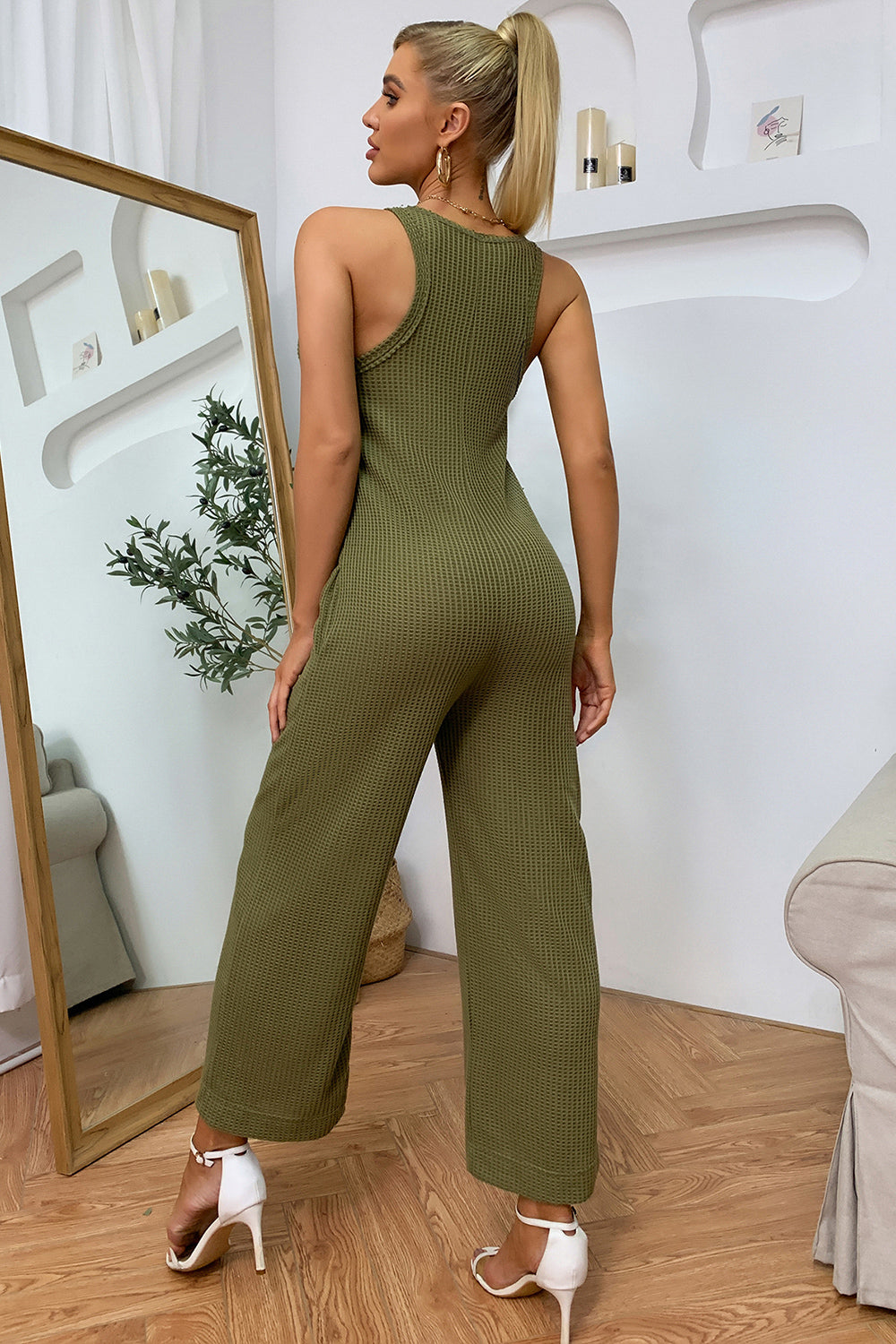 Sleeveless Straight Leg Jumpsuit More Color Options - In Style Chics Boutique LLC