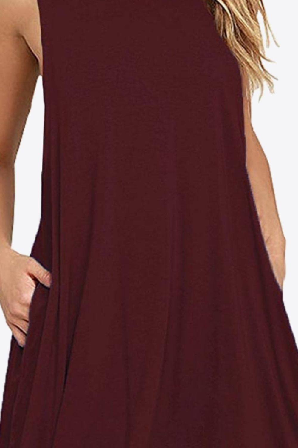 Full Size Round Neck Sleeveless Dress with Pockets - More Colors! - In Style Chics Boutique LLC