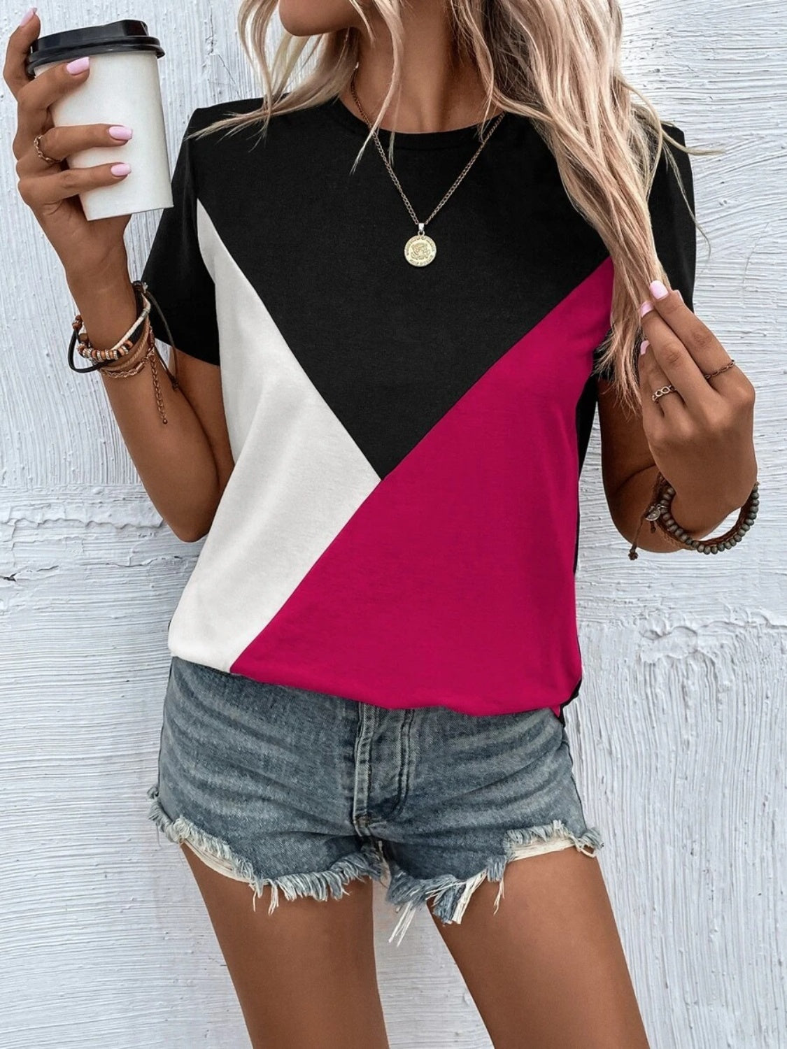 Color Block T-Shirt - More Colors! - In Style Chics Boutique LLC