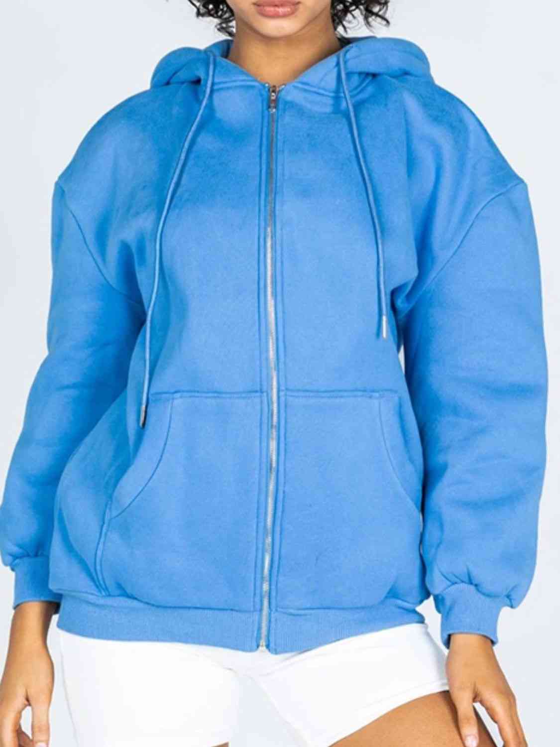 Zip-Up Drawstring Hoodie - More Colors! - In Style Chics Boutique LLC